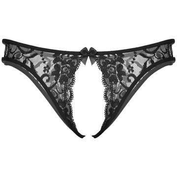 Crotchless T-back Gay Panties With Floral Prind and Lace / Hollow Out Homme Thong Male Underpants - EVE's SECRETS